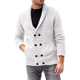 Men's Comfortable Long Sleeve Lapel Sweater