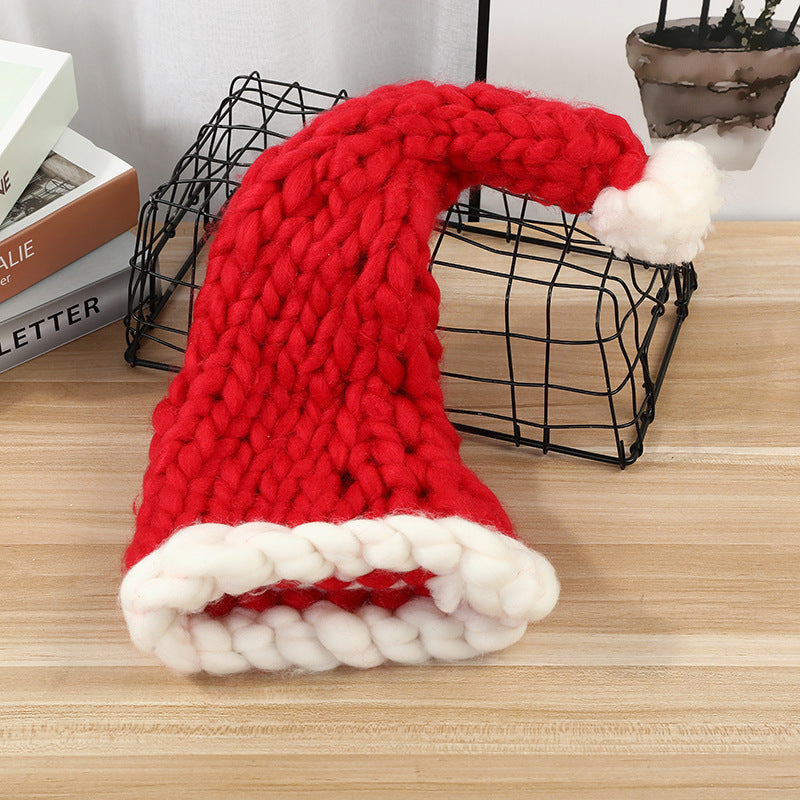 Gorro de peluche navideño con pompón, bonito gorro de invierno para mujeres, hombres y niños