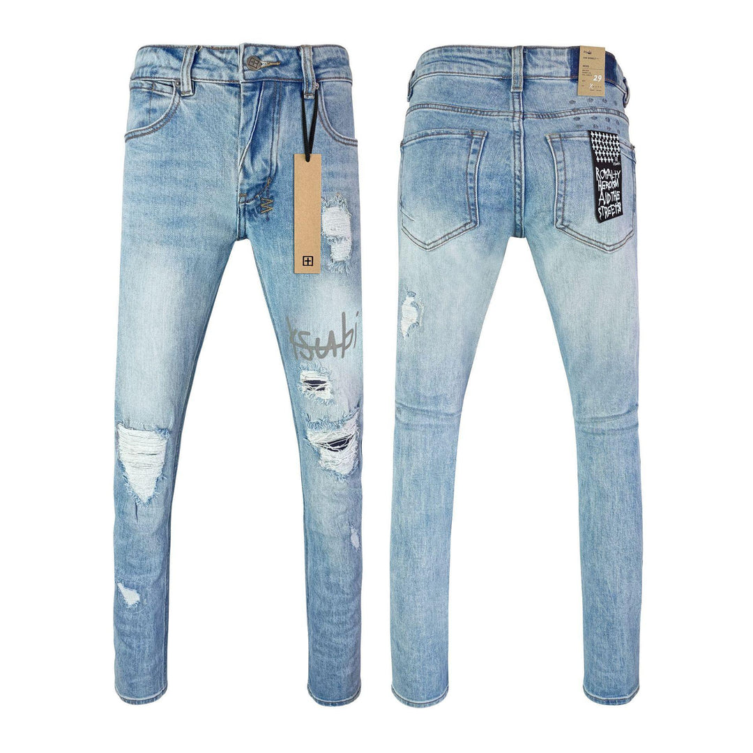 Men's Ripped Stretch Straight Jeans – 8 Styles