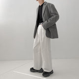 Suit Men Loose Handsome Retro Woolen Coat - WOMONA.COM