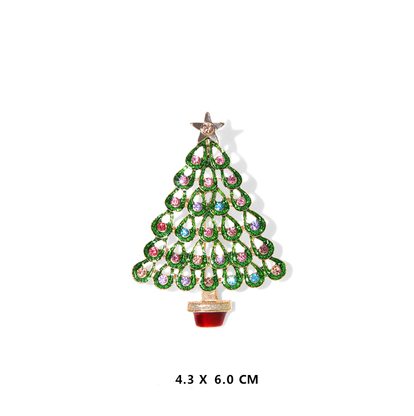 Christmas Tree Brooch Pin Women Girls Jewelry - WOMONA.COM