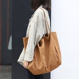 Women Handbags High Capacity Shoulder Bags For Shopping Canvas Totes - WOMONA.COM