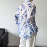 Summer Tulle Long Sleeve Shirt Breathable Men - WOMONA.COM