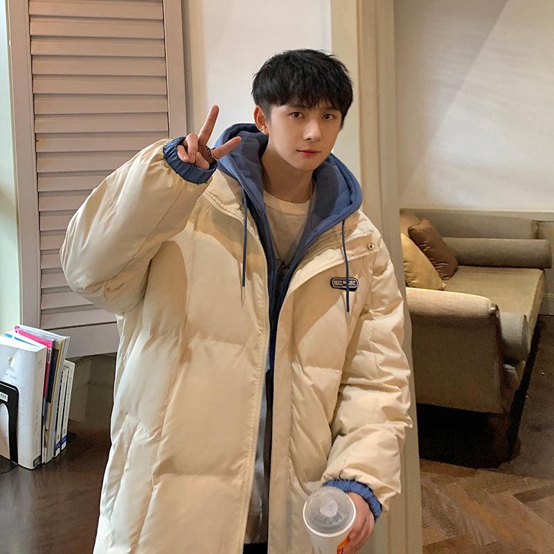 Men's Faux Two-Piece Padded Jacket