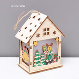 Luminous Christmas Decorations Christmas Wood With Lights - WOMONA.COM