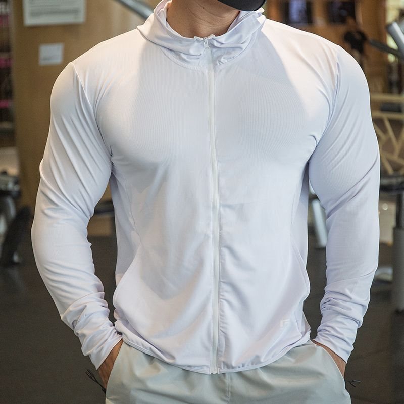 Outdoor Sun-proof Clothes Men's Thin Quick-drying Long Sleeve Fitness Exercise