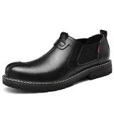 Casual leather shoes men loafers - WOMONA.COM