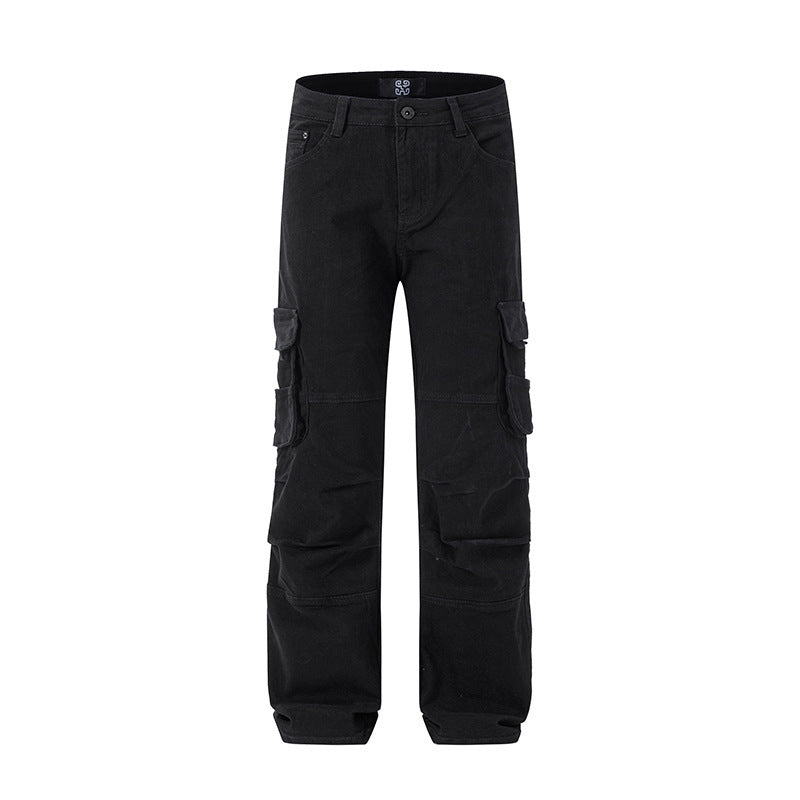 Multi-Pocket Workwear Jeans Men's - WOMONA.COM