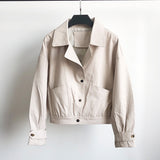 New Korean leather jacket - WOMONA.COM