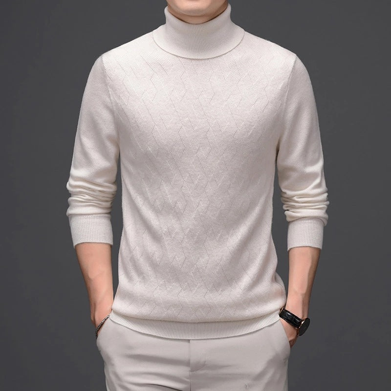 Men's thick woolen sweater for autumn and winter