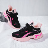 Zapatillas deportivas informales de piel impermeables para niñas