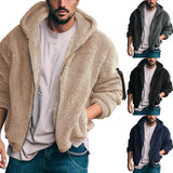 Warm Hooded Zipper Casual Jacket Coat - WOMONA.COM