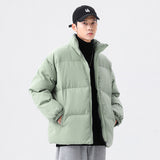 Men's Thickened Cotton Coat Stand Collar Bread Suit - WOMONA.COM