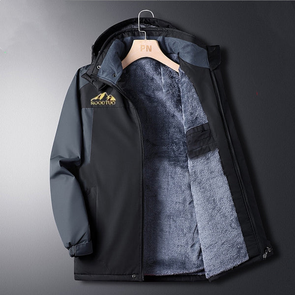 Men's Thick Velvet Waterproof And Windproof Jacket