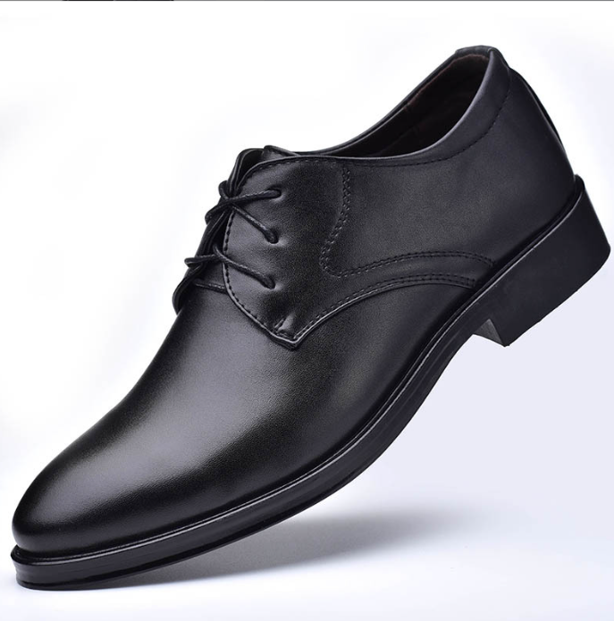 Black Shoes With Pointed Toe For Men - WOMONA.COM