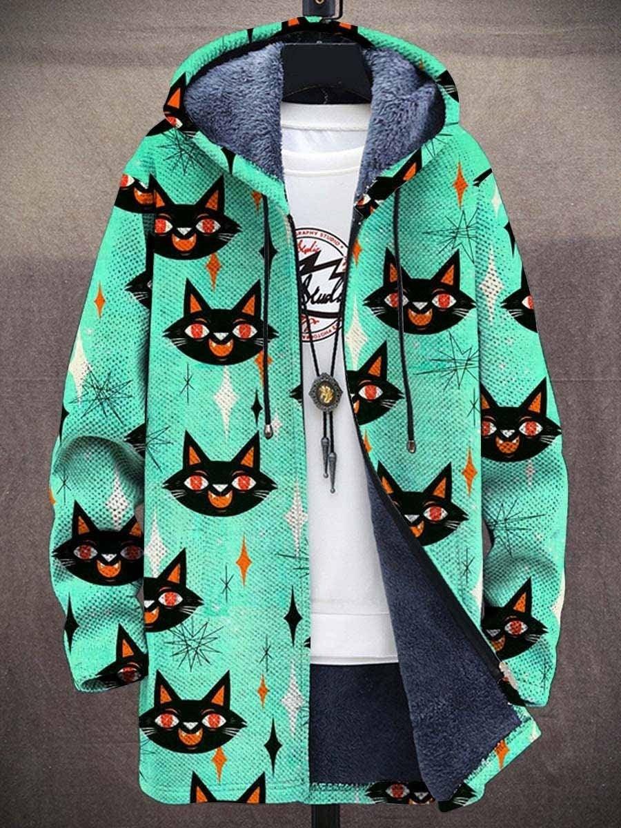 Men's Digital Printed Stand Collar Jacket - WOMONA.COM