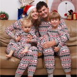 Christmas Pajamas Family Matching New Year Father Mother Kids - WOMONA.COM