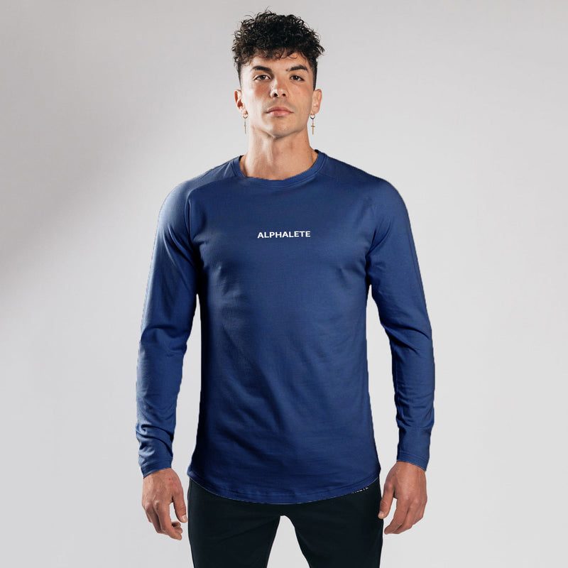 Slim Fit Elastic Cotton Long Sleeve T-shirt Underlay - WOMONA.COM