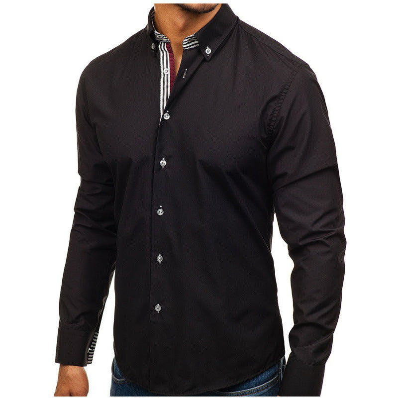 Camisa de manga larga para hombre de moda