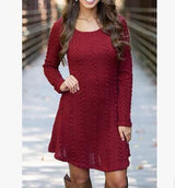 Women Causal Short Sweater Dress - WOMONA.COM