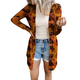 European And American Halloween Theme Printed Coat Small Cardigan Women's Clothing