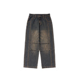 Men's Loose Retro Straight Jeans - WOMONA.COM