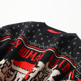 Christmas sweater couple loose jacquard sweater - WOMONA.COM