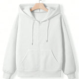 Hoodie Zipper Pocket Casual Sweatshirt