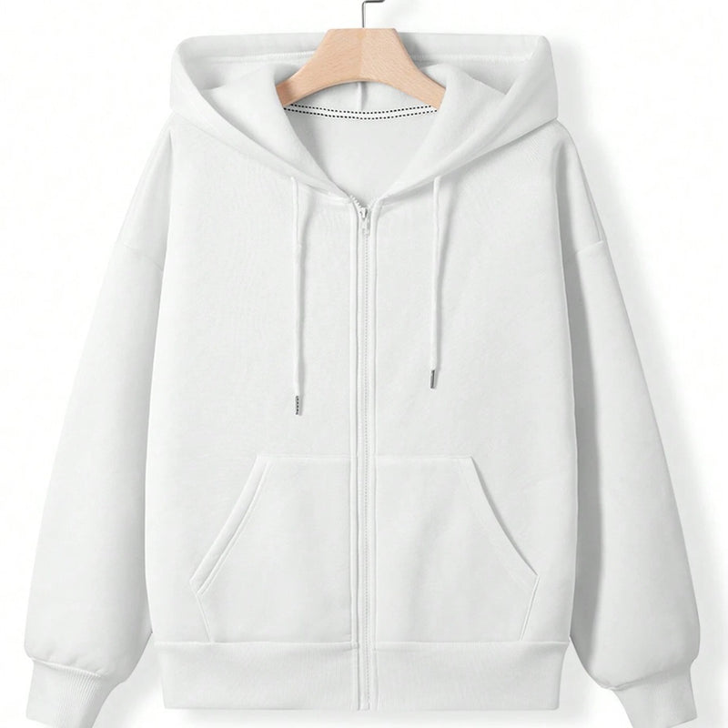 Hoodie Zipper Pocket Casual Sweatshirt