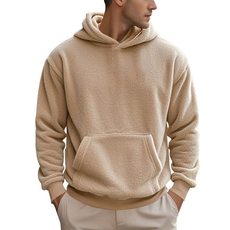 New Men's Double-sided Velvet Loose Sweater Men - WOMONA.COM