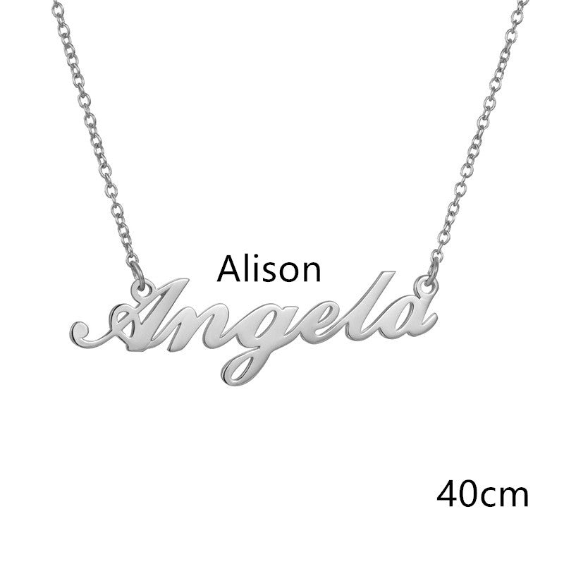 Necklace Alloy Pendant Font Fascinating Pendant - WOMONA.COM