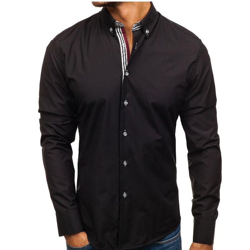 Men's Long-sleeved Shirt Fashion - WOMONA.COM