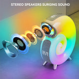 Conch Smart RGB Atmosphere Light Bluetooth Speaker Alarm Wake-up Lamp - WOMONA.COM