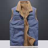 Winter Plus Size Loose Thickening Keep Warm Vest - WOMONA.COM