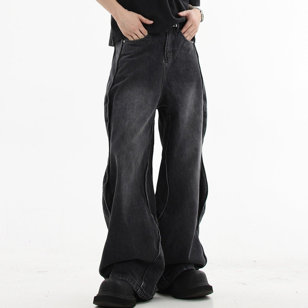 Men's Loose Mop Wide Leg Pants - WOMONA.COM