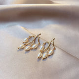 Pearl branch earrings women - WOMONA.COM