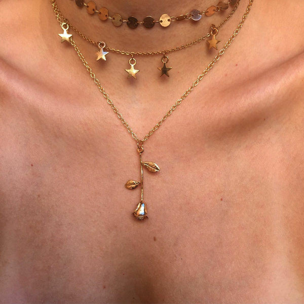 Rose necklace - WOMONA.COM