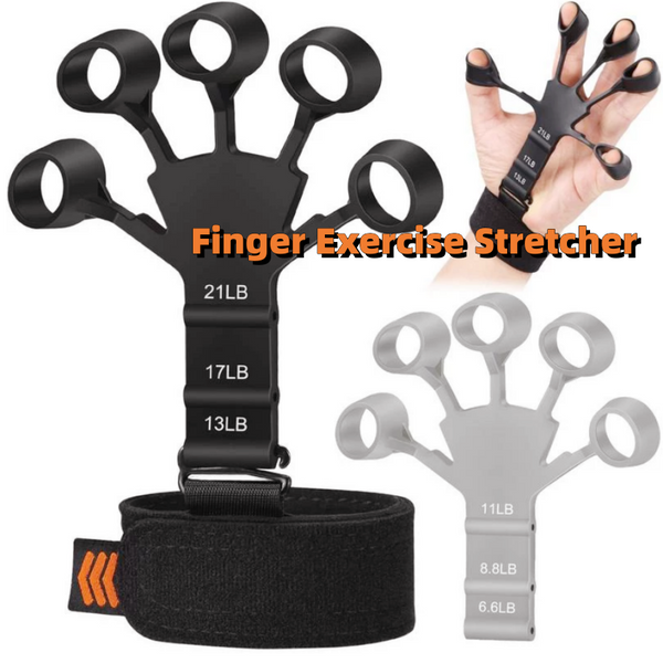 Silicone Grip Device Stretcher Finger Gripper Strength Trainer - WOMONA.COM