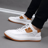 Men's Artificial PU Casual Fashion All-matching Sneakers - WOMONA.COM