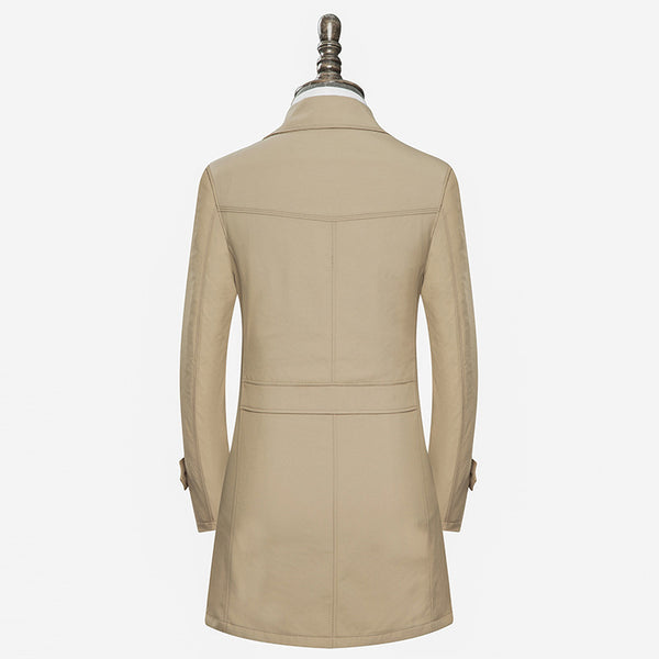 Slim handsome coat trench coat - WOMONA.COM