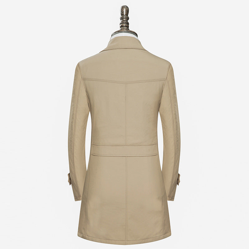 Slim handsome coat trench coat - WOMONA.COM