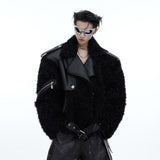 Heavyweight Deconstructed Plush Fur Cotton Jacket