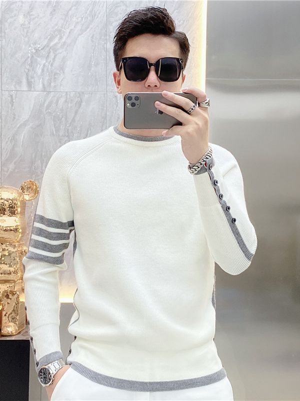 Fashion Trendy Long-sleeve Sweater Men - WOMONA.COM