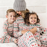 Christmas Pajamas Family Matching New Year Father Mother Kids - WOMONA.COM