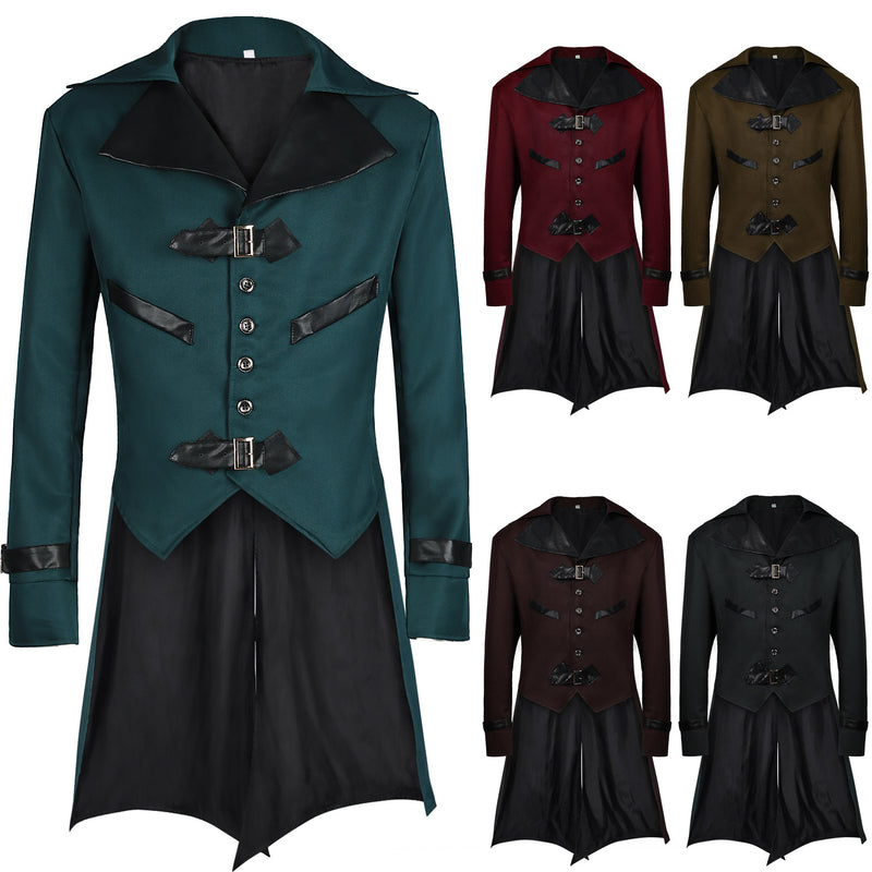 Halloween Dovetail Punk Gothic Coat - WOMONA.COM