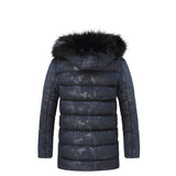 Cotton-padded Clothing British Fur Collar Coat