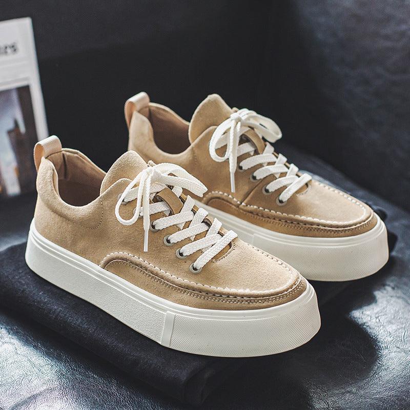 Low-top Simple Platform Sneakers All-matching Casual Shoes - WOMONA.COM