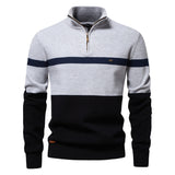 New Color Matching Sweater Men's Clothing - WOMONA.COM