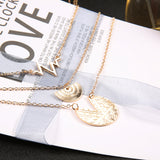 Multi-layer round necklace - WOMONA.COM