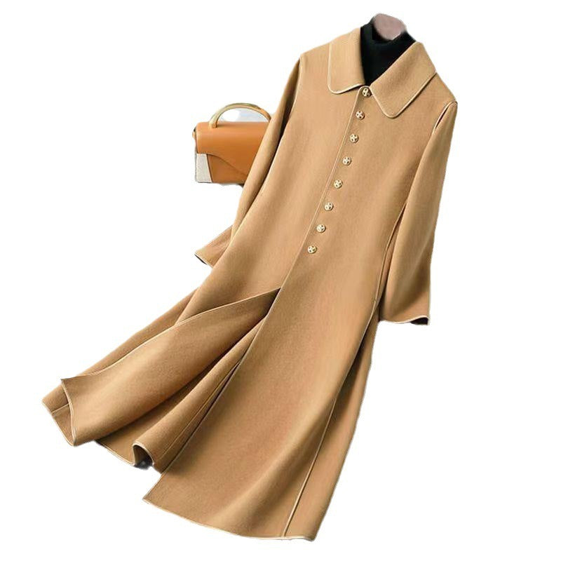 Women's Fashion Long Below The Knee Coat